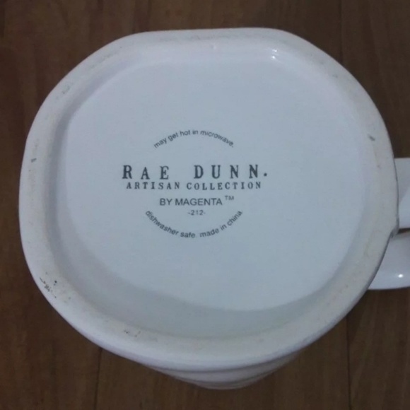 Rae Dunn "HOT MESS" Coffee Tea Mug Eggshell Black - Picture 4 of 5